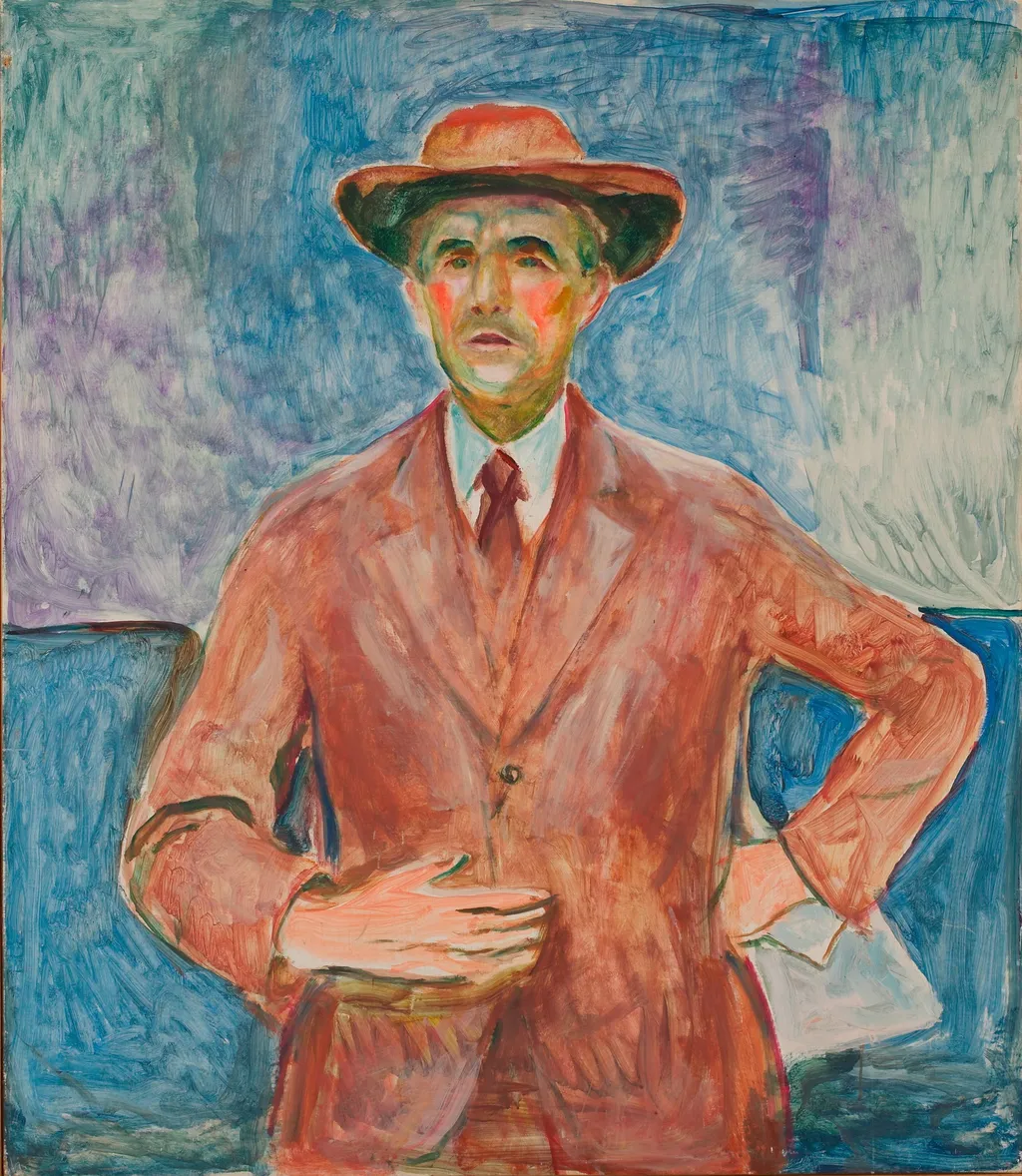 Eberhard Grisebach, by Edvard Munch, oil, 1932