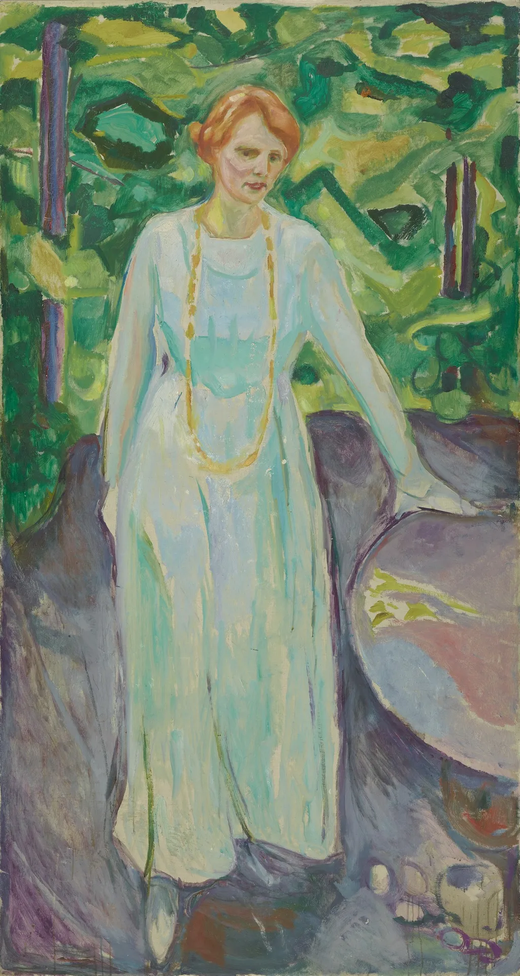 Else Mustad, by Edvard Munch, oil, 1918