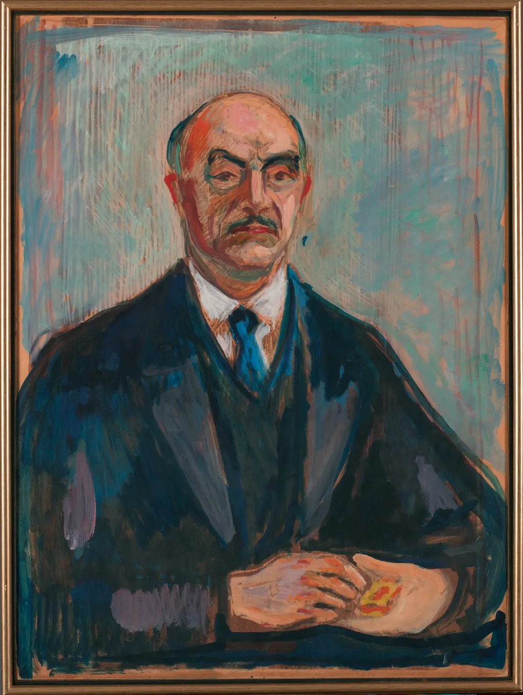 Fritz H. Frølich, by Edvard Munch, oil, 1931