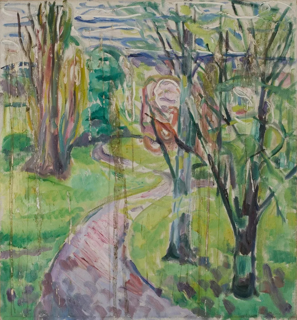 From Jeløya, by Edvard Munch, oil, 1913