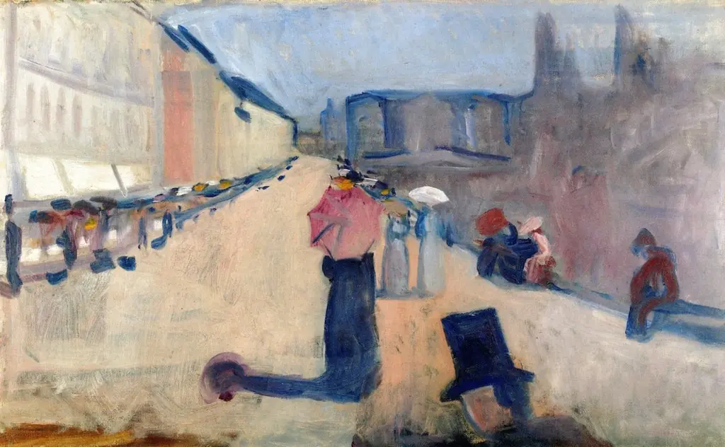 From Karl Johan, by Edvard Munch