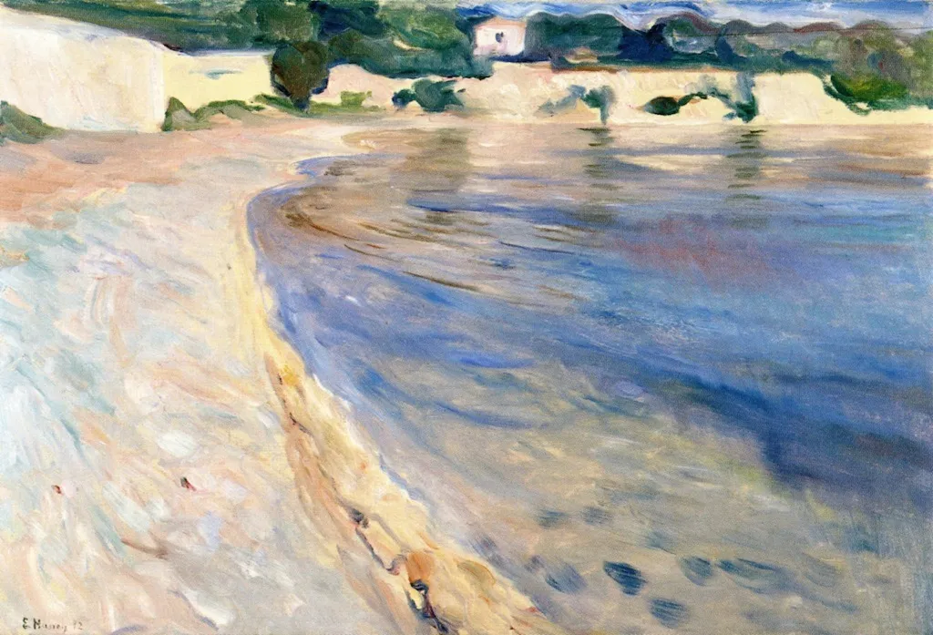 From the Riviera, by Edvard Munch, oil, 1896