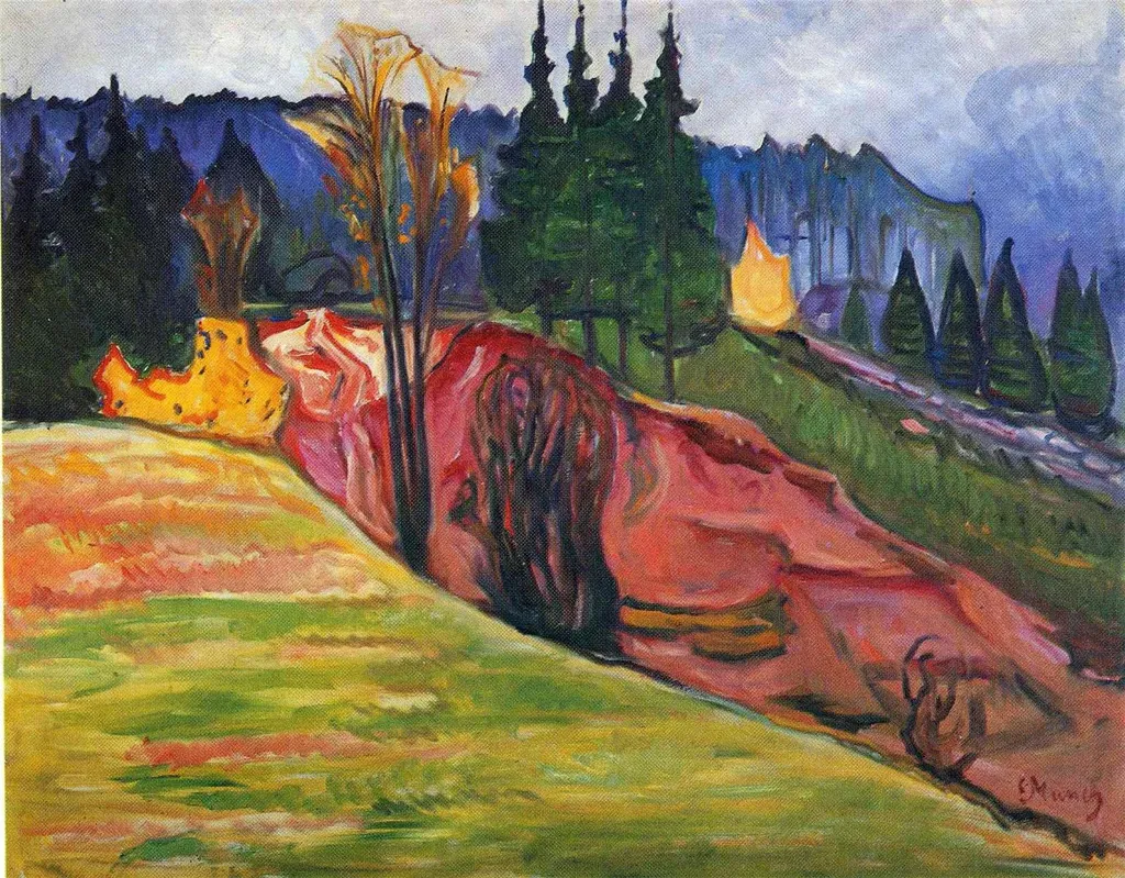 From Thüringerwald, by Edvard Munch, oil, 1905
