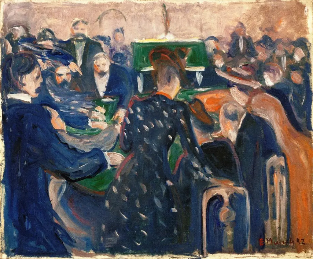 Gamblers in Monte Carlo, by Edvard Munch
