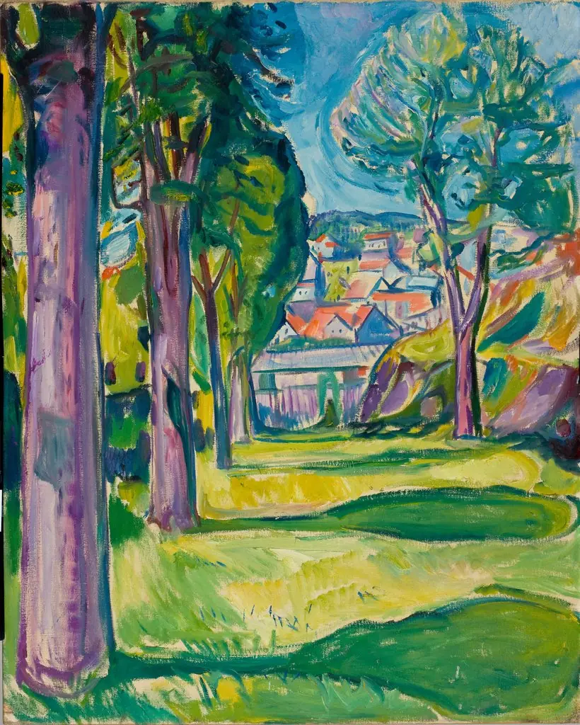 Garden in Kragerø, by Edvard Munch