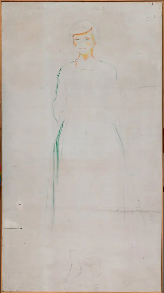 Grethe Schou, by Edvard Munch