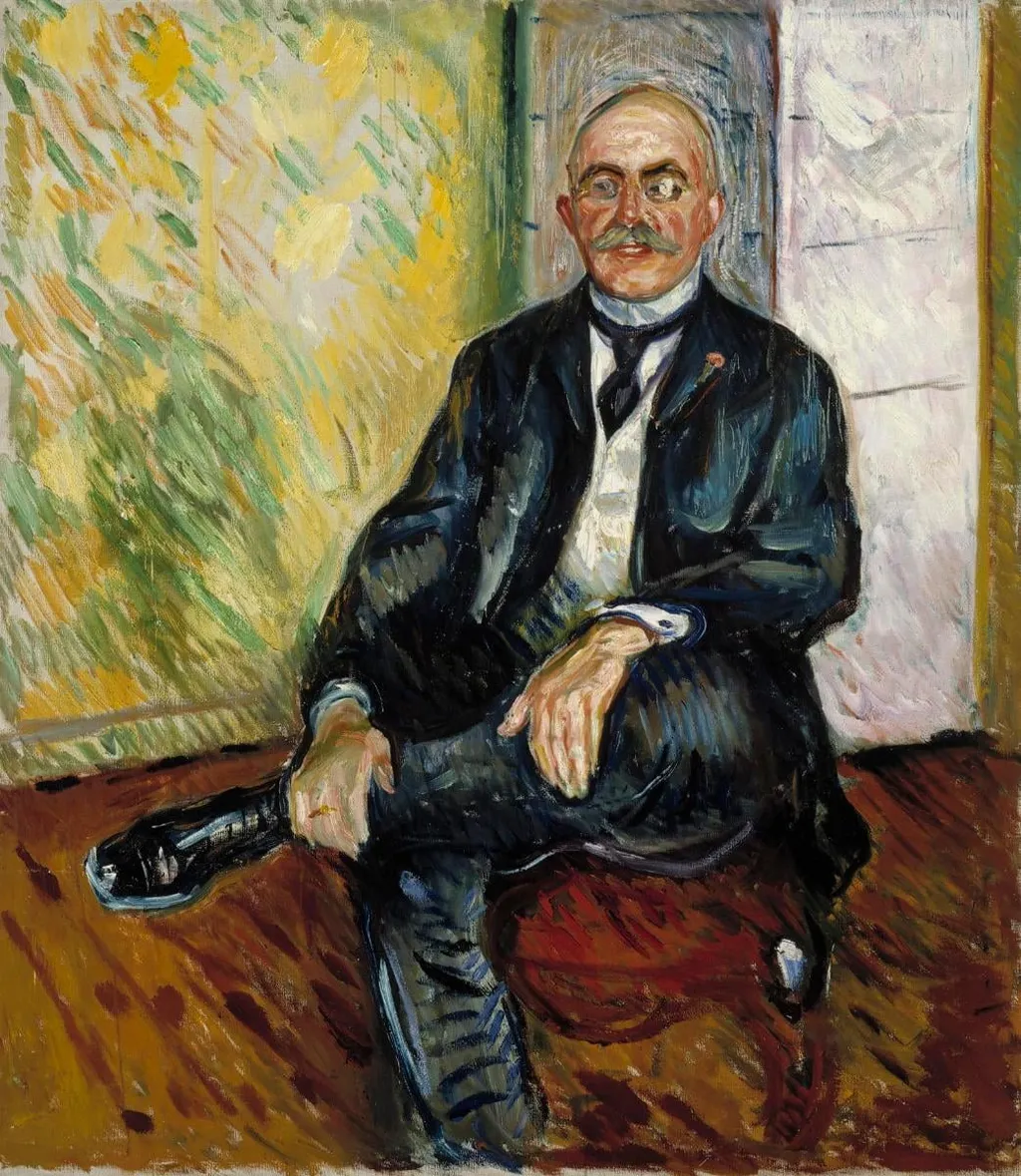 Gustaf Schieflerin muotokuva, by Edvard Munch, unspecified, 1913