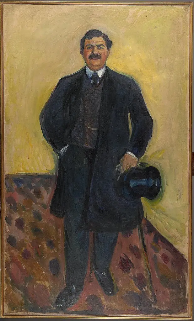 Hermann Schlittgen, by Edvard Munch
