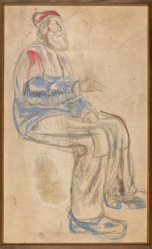 History: Study for the Old Man, by Edvard Munch