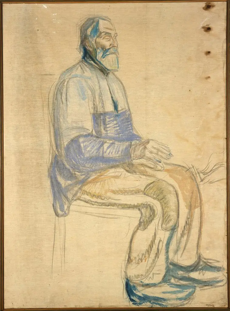 History: Study for the Old Man, by Edvard Munch