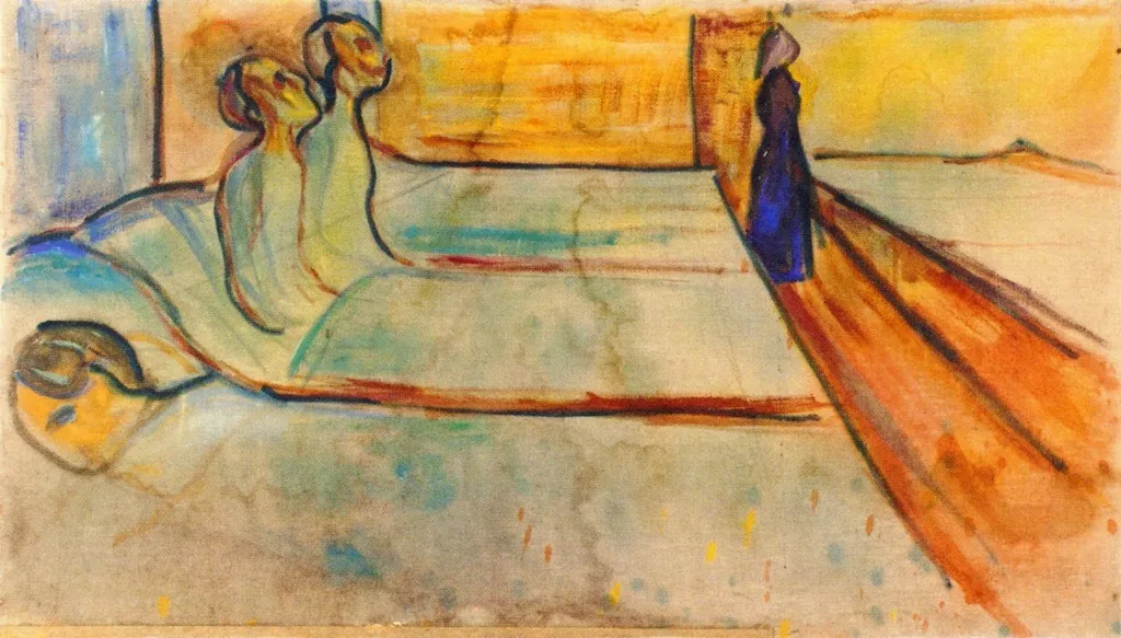 Hospital Ward, by Edvard Munch, oil, 1899
