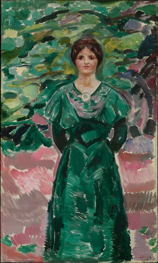 Ingeborg in Green, by Edvard Munch