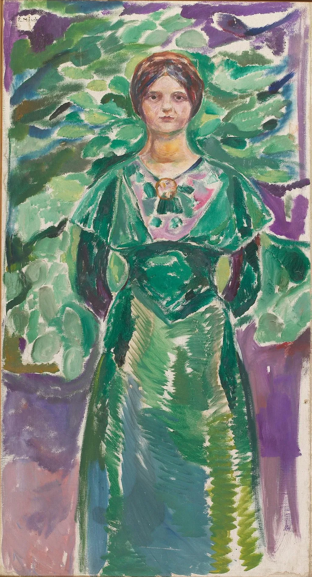 Ingeborg Kaurin, by Edvard Munch, oil, 1912