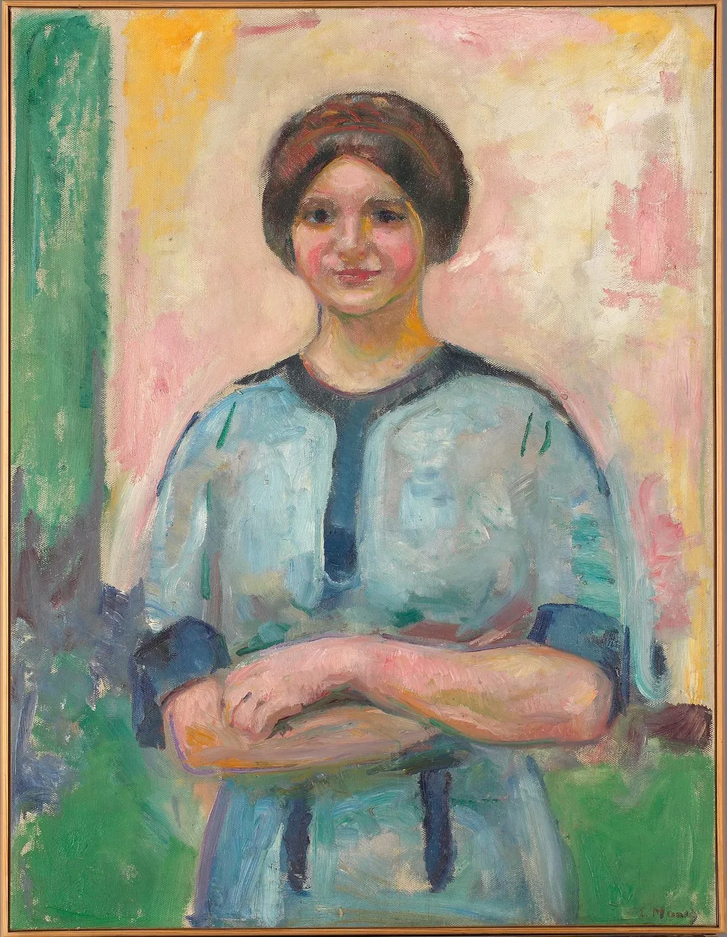 Ingeborg Kaurin, by Edvard Munch, oil, 1911