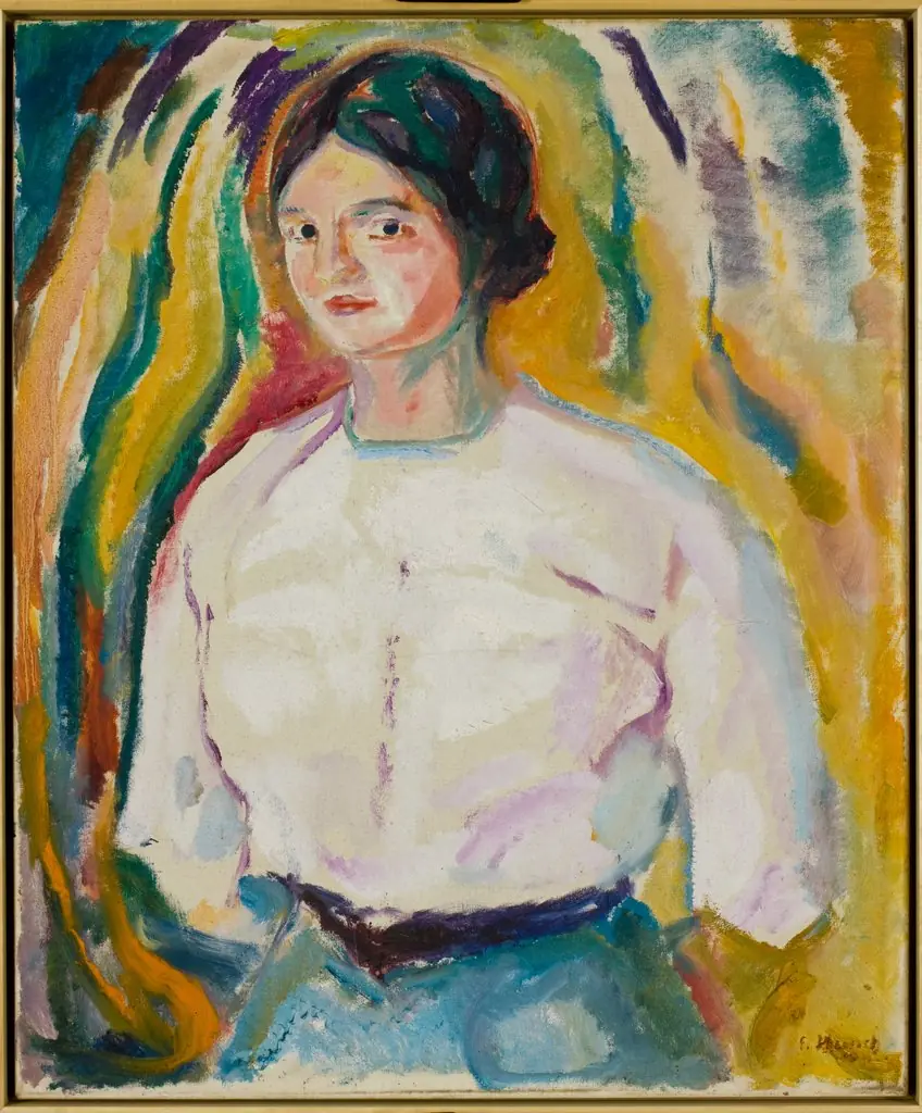 Ingeborg with her Arms behind her Back, by Edvard Munch