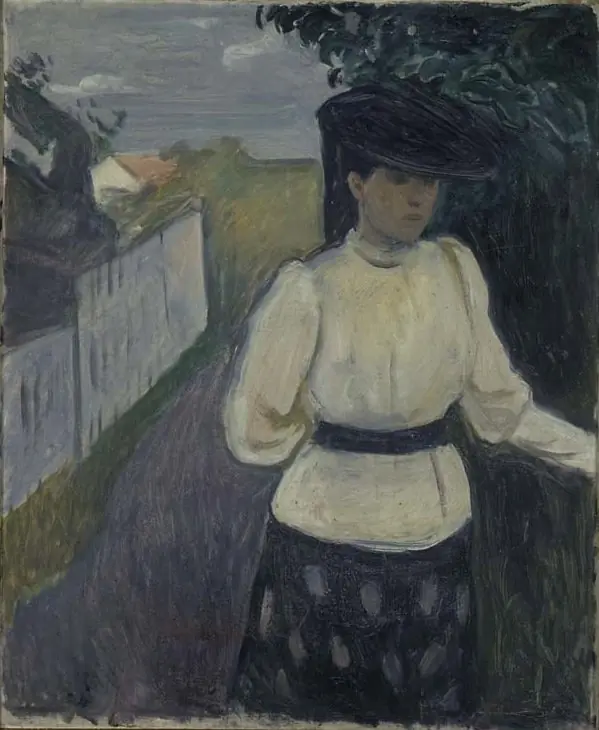 Inger in a White Blouse, by Edvard Munch