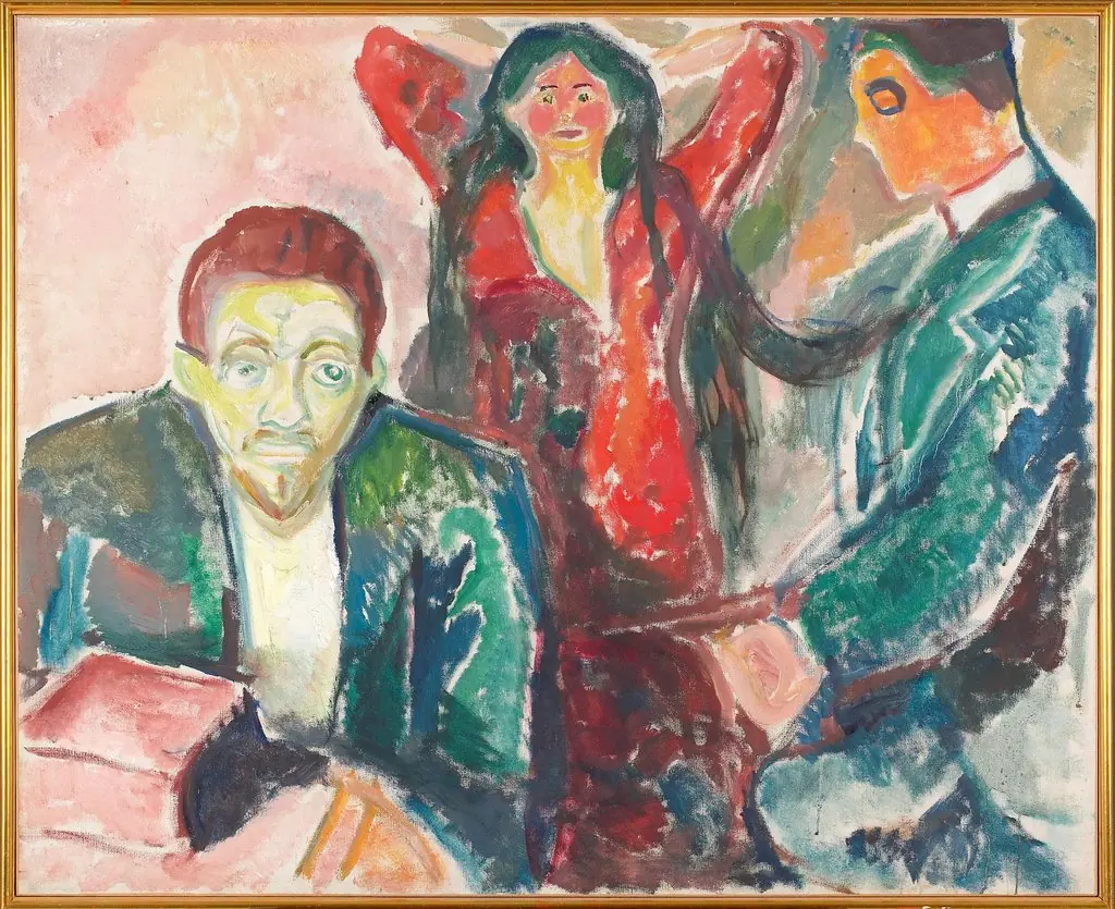 Jealousy, by Edvard Munch