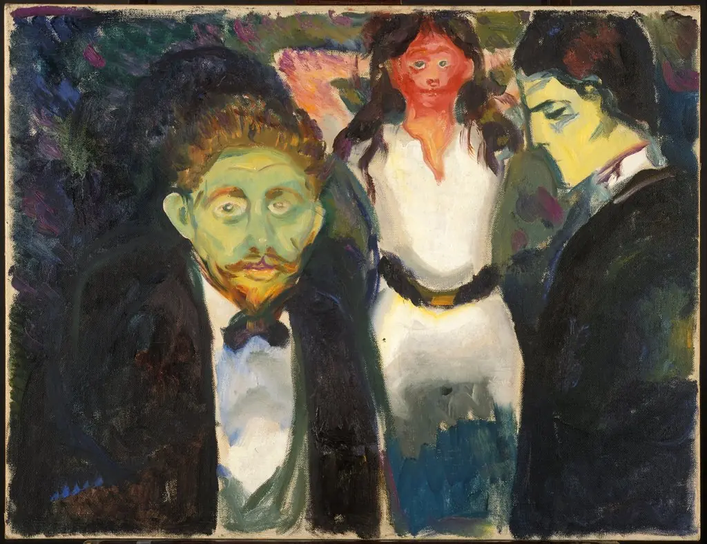 Jealousy, by Edvard Munch