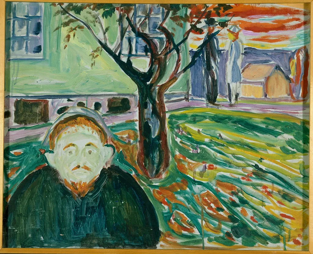 Jealousy in the Garden, by Edvard Munch, oil, 1929