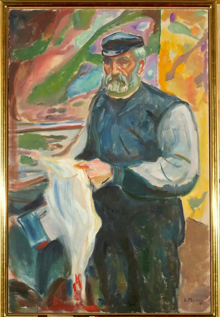 Jensen with Slaughtered Duck, by Edvard Munch