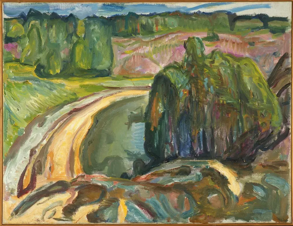 Junipers by the Coast, by Edvard Munch