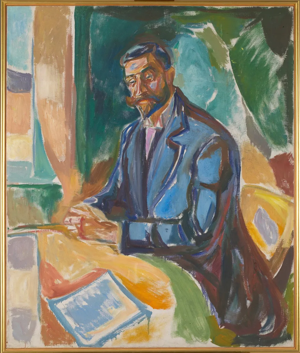 Kai Møller, by Edvard Munch, oil, 1916