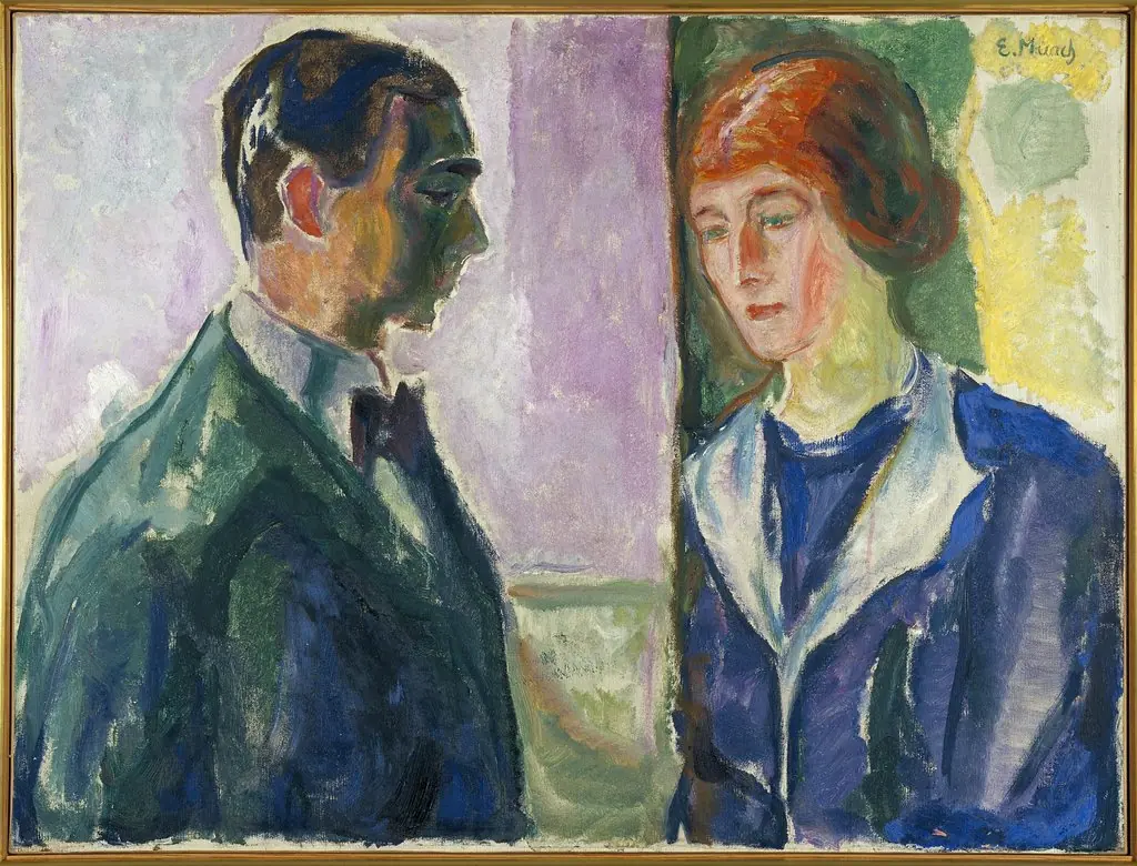 Käte and Hugo Perls, by Edvard Munch