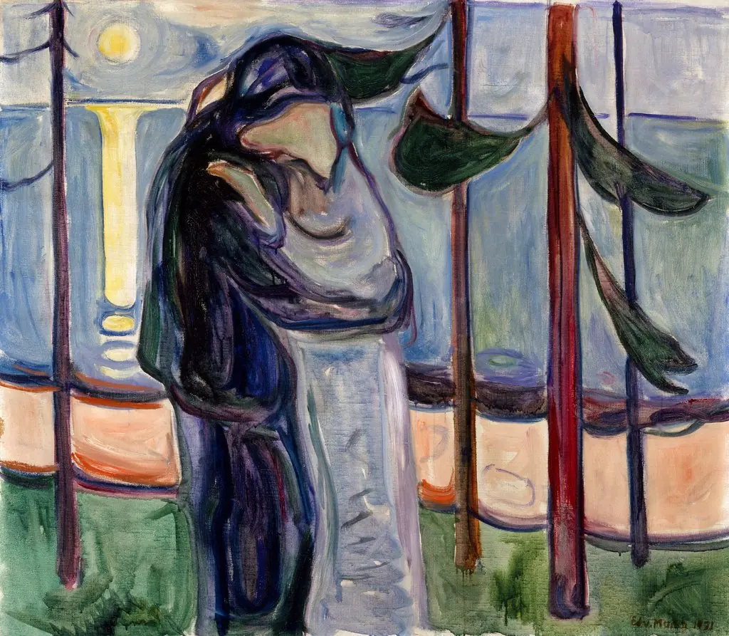 Kiss on the Beach, by Edvard Munch