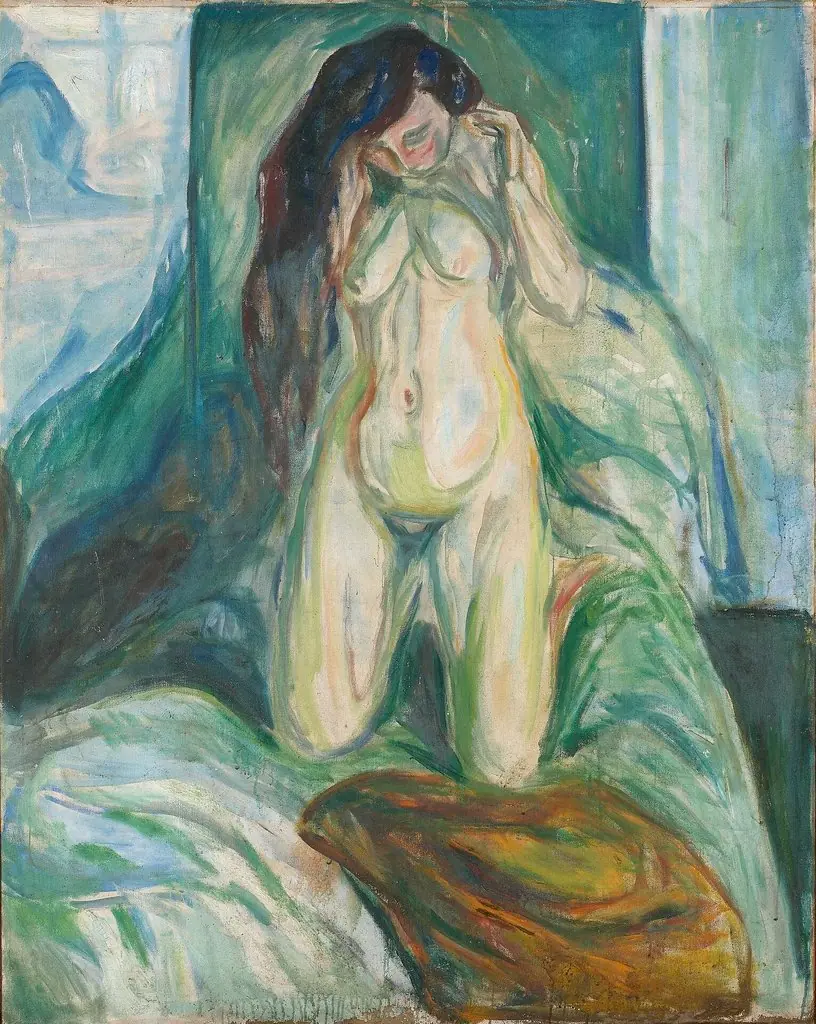 Kneeling Nude, by Edvard Munch