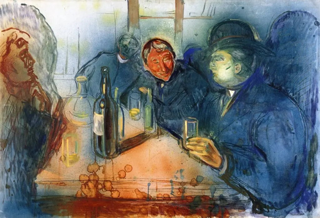 Kristiania Bohemians, by Edvard Munch