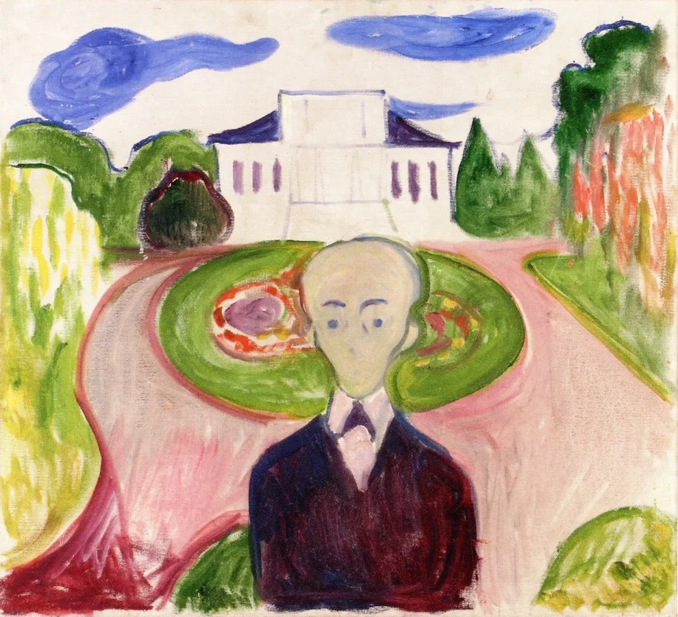 Landowner in the Park, by Edvard Munch, oil, 1903