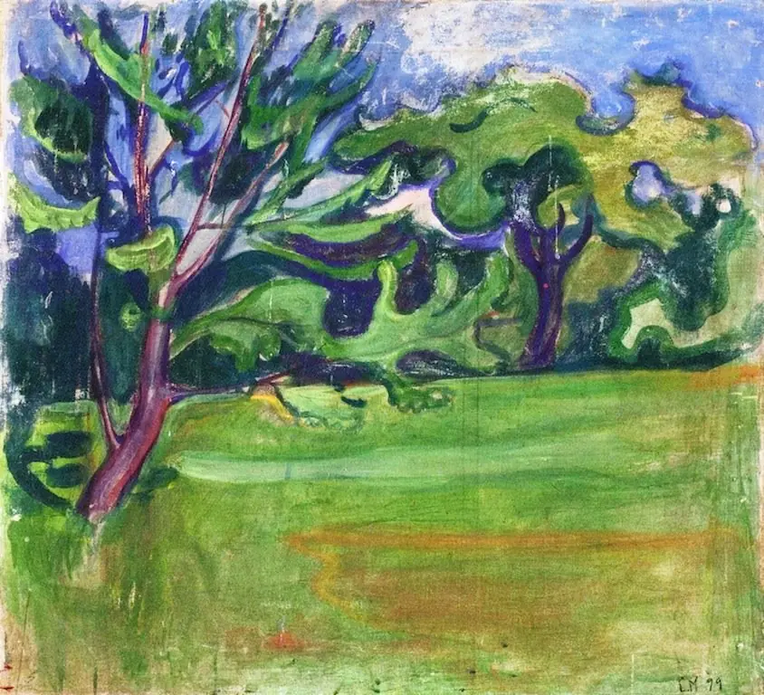 Landscape, by Edvard Munch