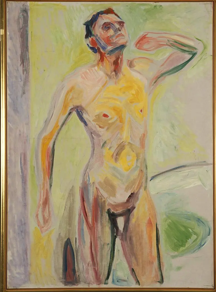 Male Nude, by Edvard Munch