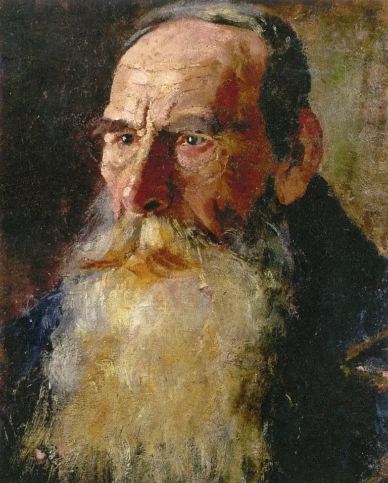 Man's Head with Beard, by Edvard Munch