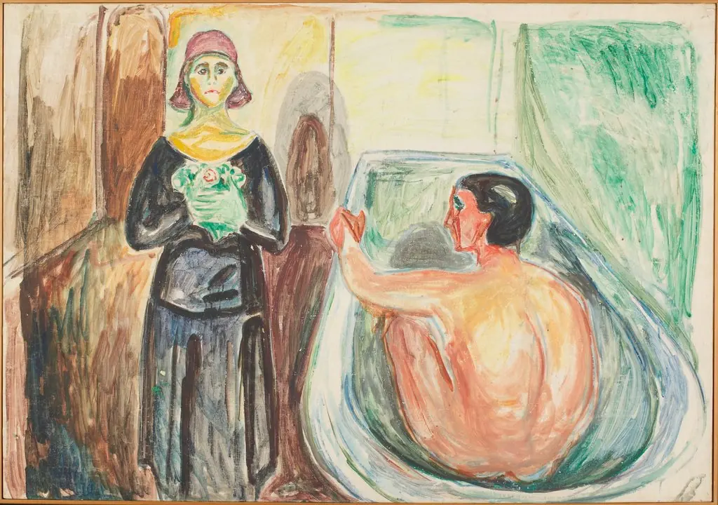Marat in the Bath and Charlotte Corday, by Edvard Munch