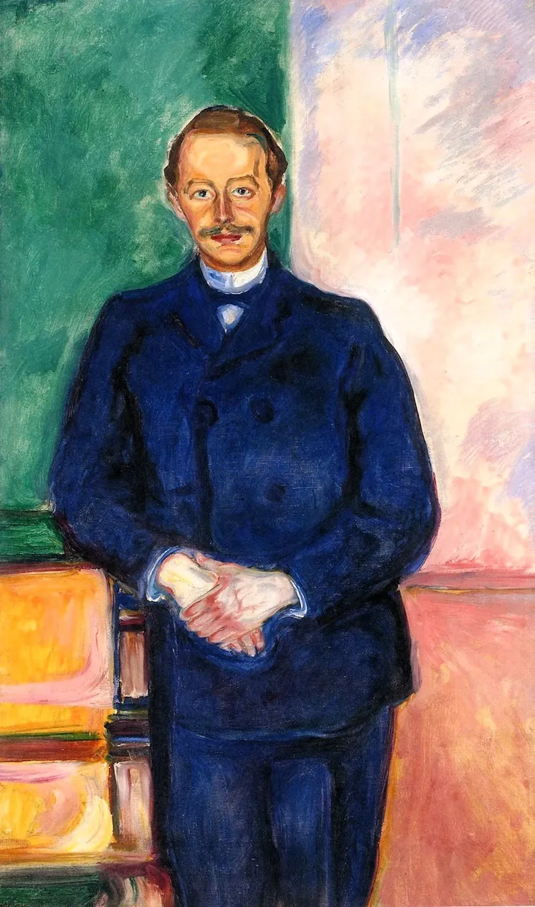 Max Linde in Sailing Outfit, by Edvard Munch, oil, 1904