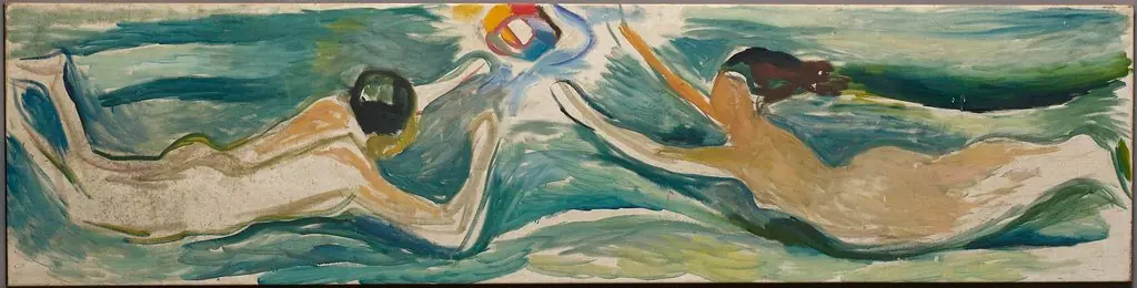 Meeting in Space, by Edvard Munch