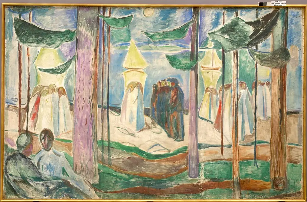 Meeting on the Beach, by Edvard Munch