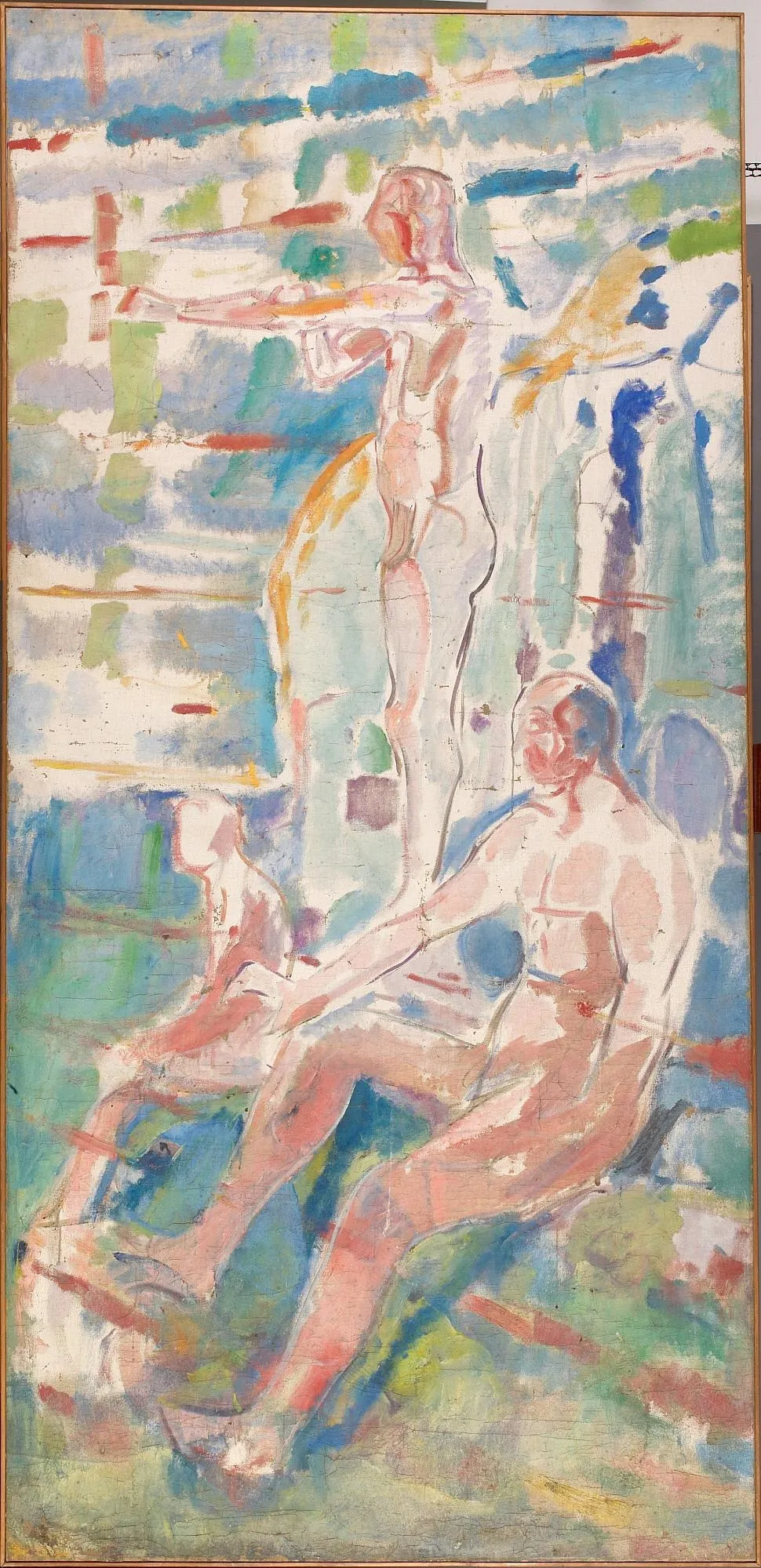Men Turned towards the Sun, by Edvard Munch, oil, 1912
