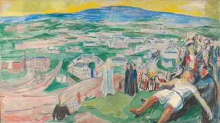 Midsummer Night's Eve, by Edvard Munch, 1930