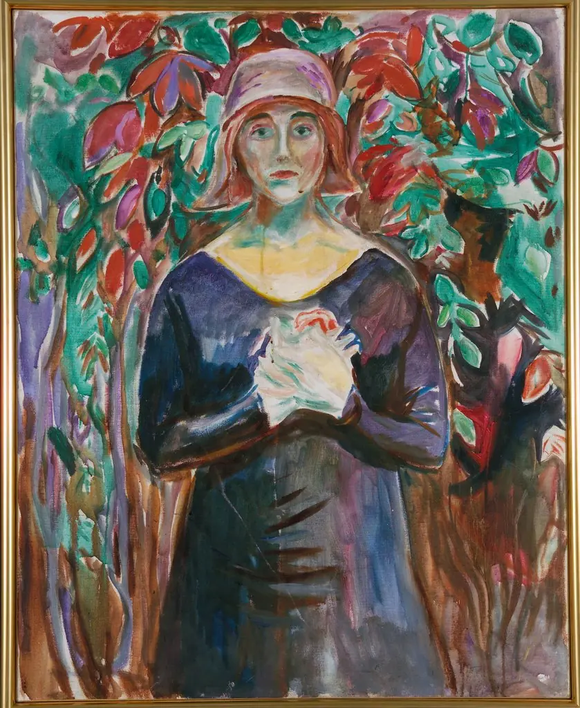Model in the Garden, by Edvard Munch