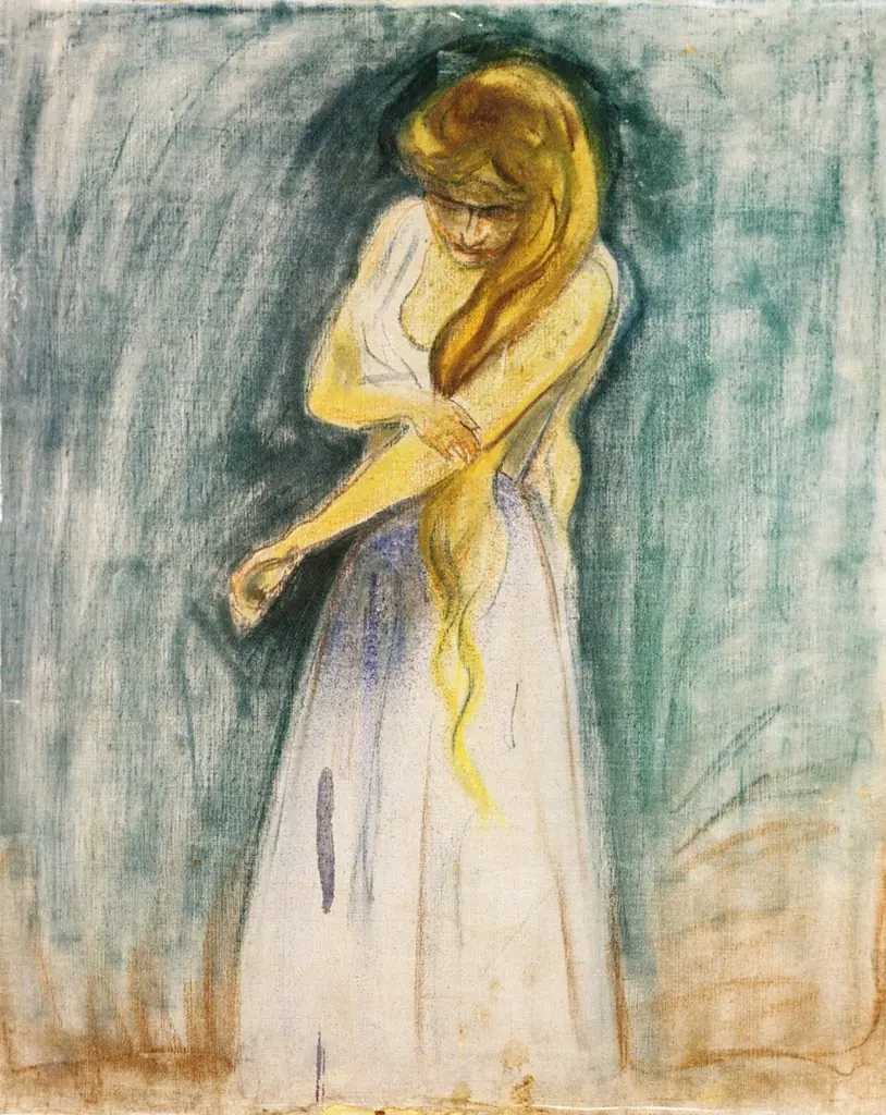Model Scratching her Arm, by Edvard Munch