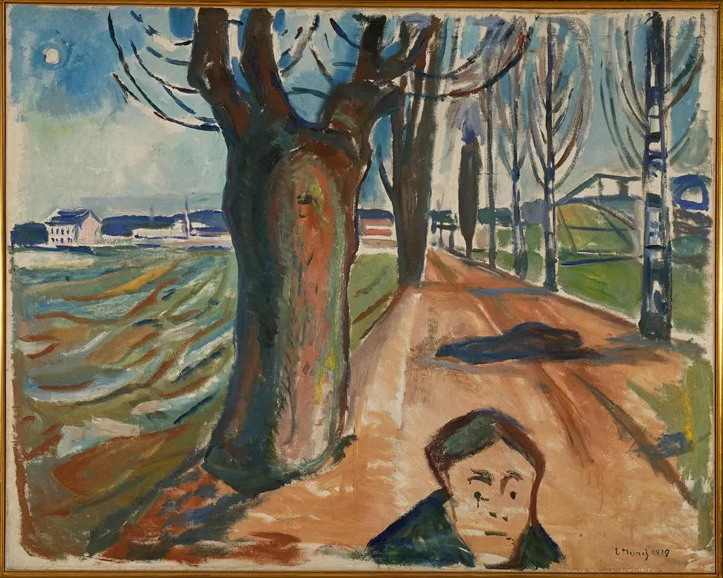 Murder on the Road, by Edvard Munch