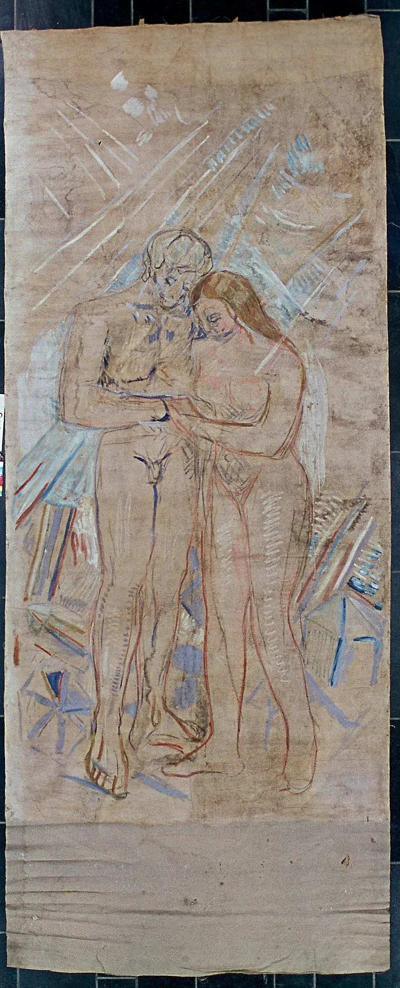 New Rays, by Edvard Munch, oil, 1910