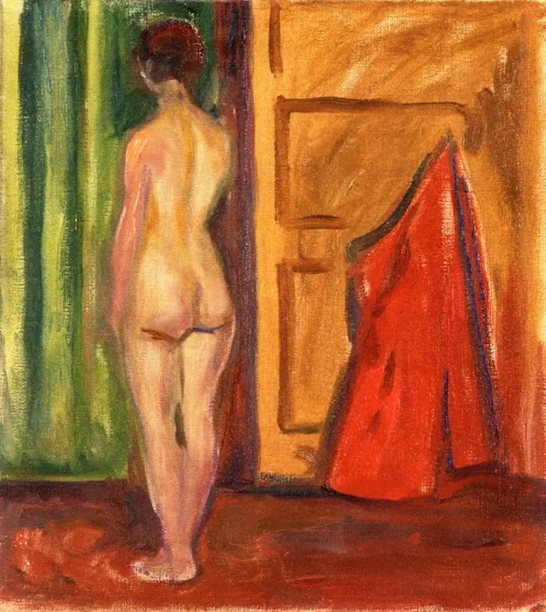 Nude with Her Back Turned, by Edvard Munch