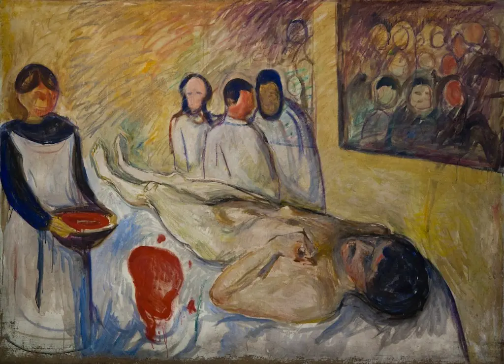 On the Operating Table, by Edvard Munch