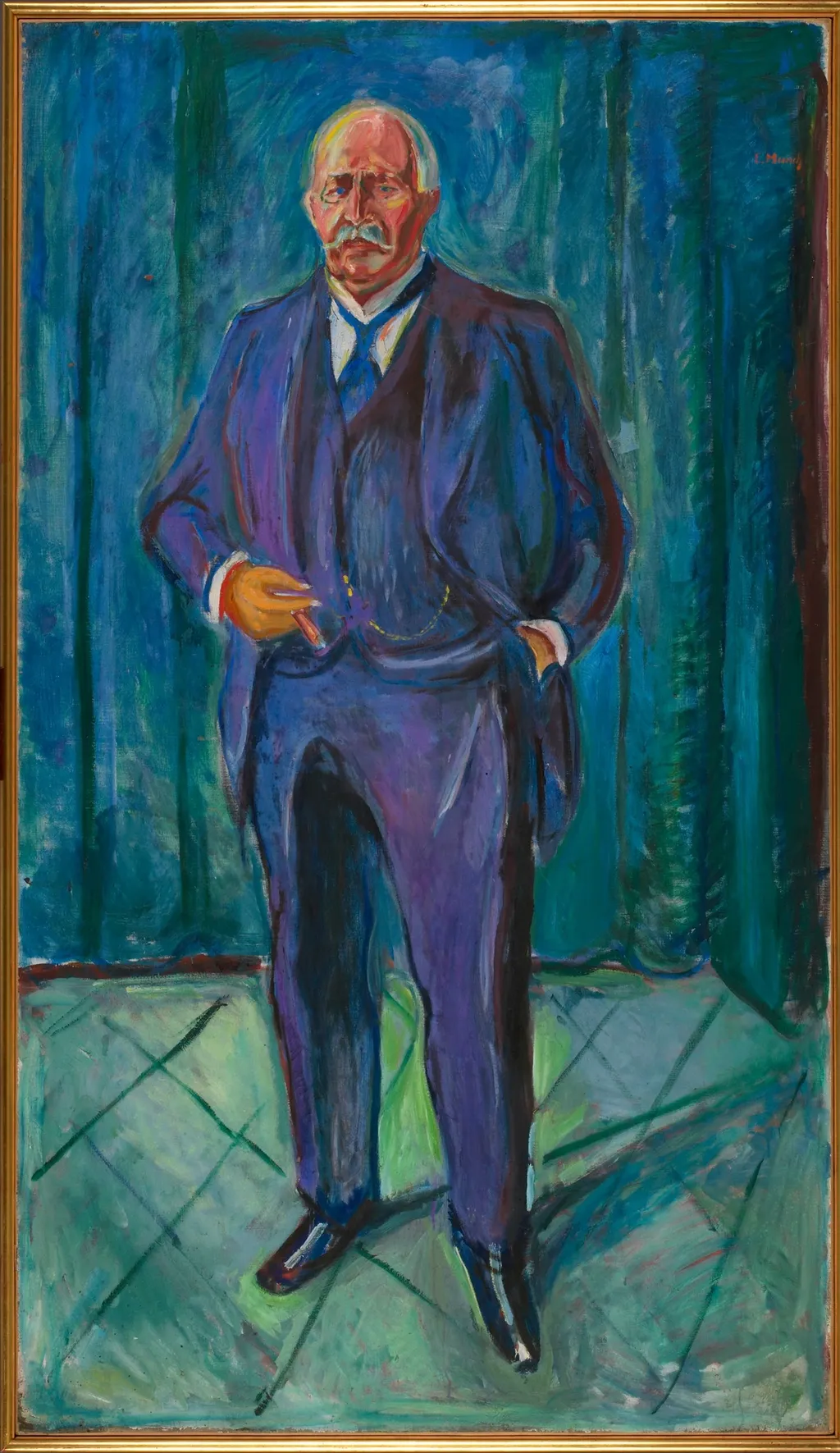 Otto Blehr, by Edvard Munch, oil, 1927