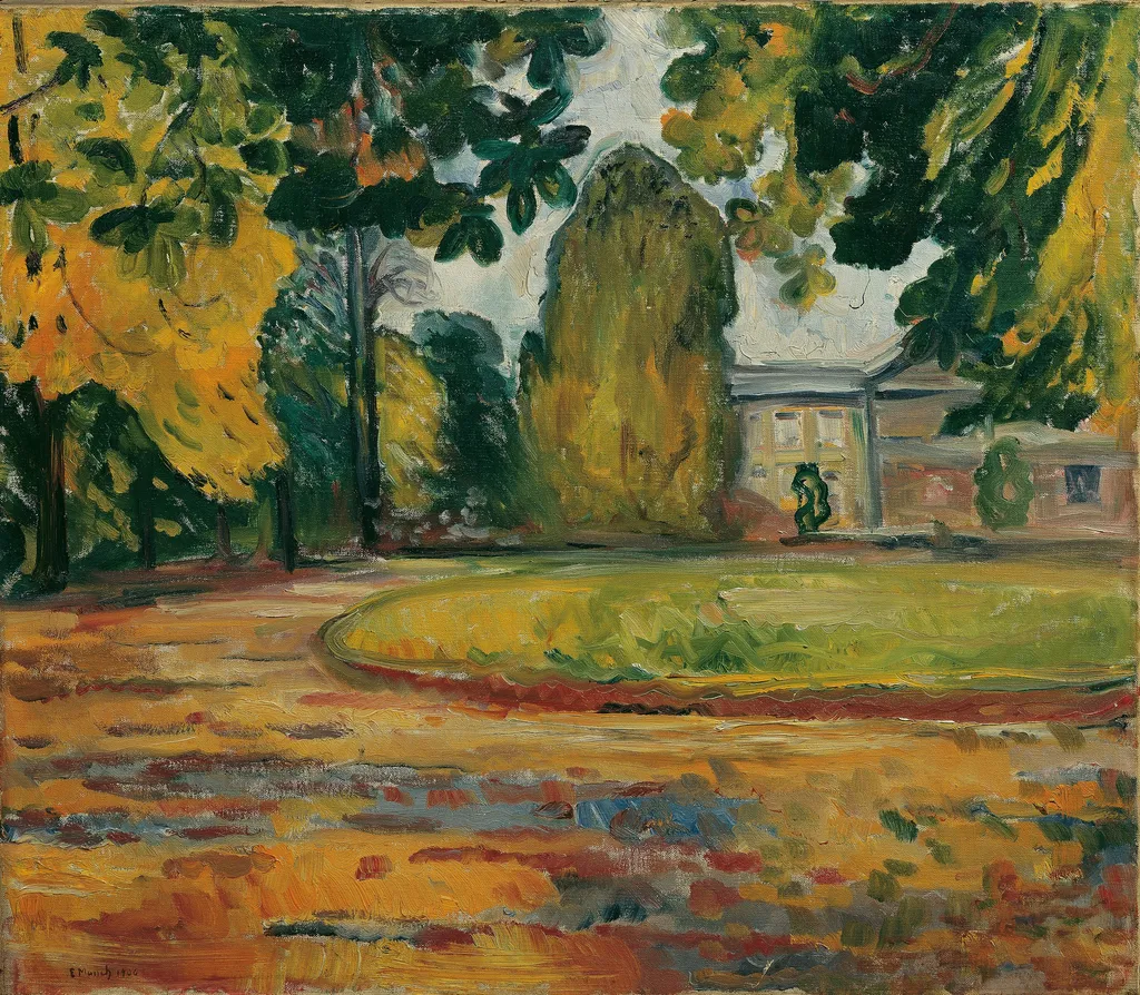 Park in Kösen, by Edvard Munch, oil, 1906