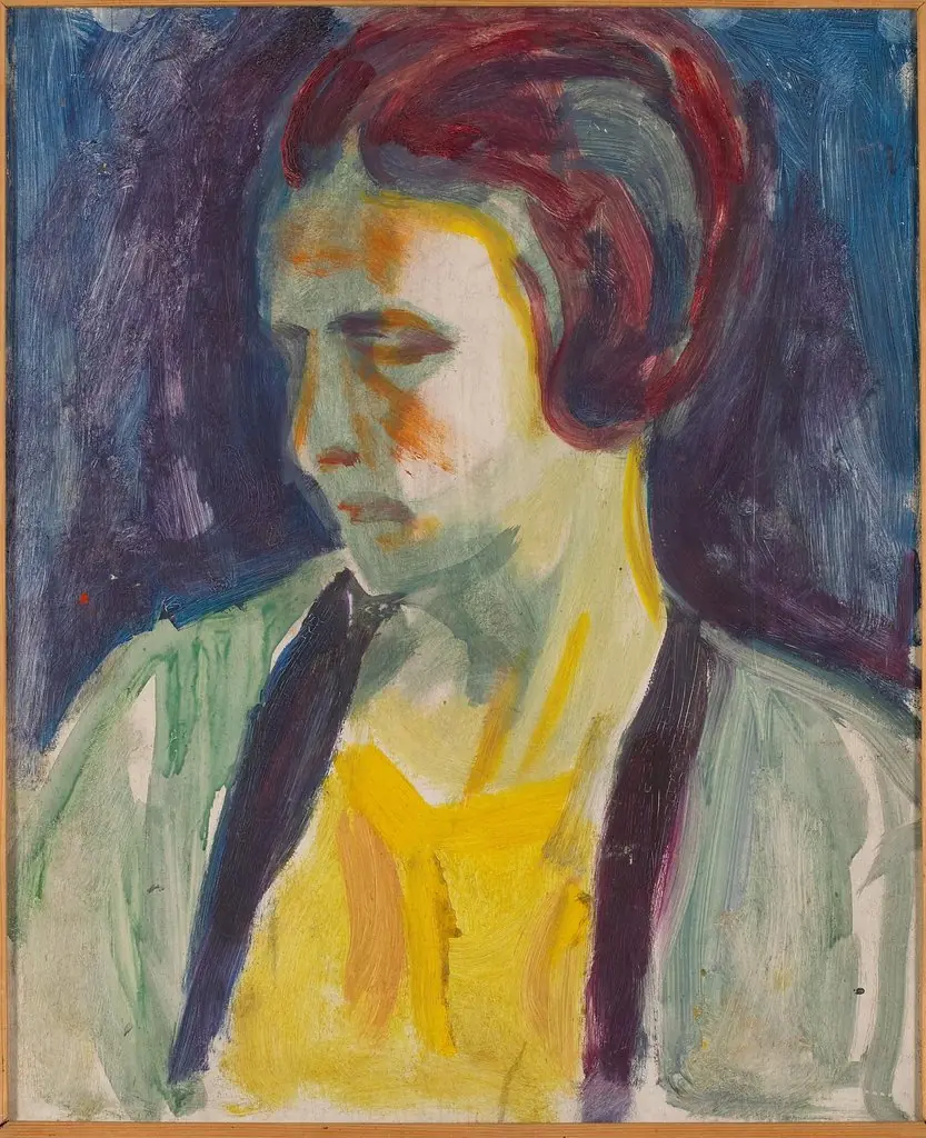 Portrait of Female Model, by Edvard Munch