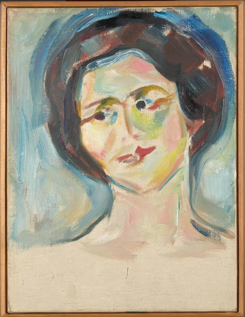 Portrait of Model, by Edvard Munch